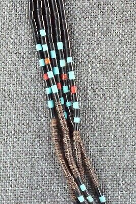 Turquoise, Shell & Jet Necklace - Esquipula Tenorio