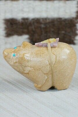 Bear Zuni Fetish Carving - Delvin Leekya - High Lonesome Trading