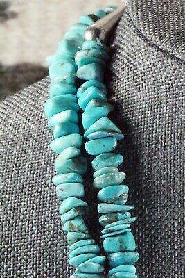 Turquoise & Sterling Silver Necklace - Navajo - High Lonesome Trading