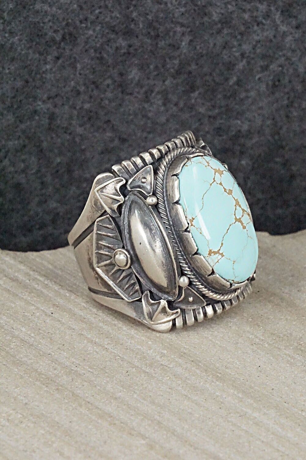 Turquoise & Sterling Silver Ring - Derrick Gordon - 11
