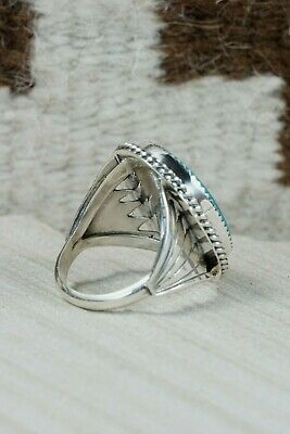 Navajo Turquoise and Sterling Silver Ring - Bobby Platero - 11.25