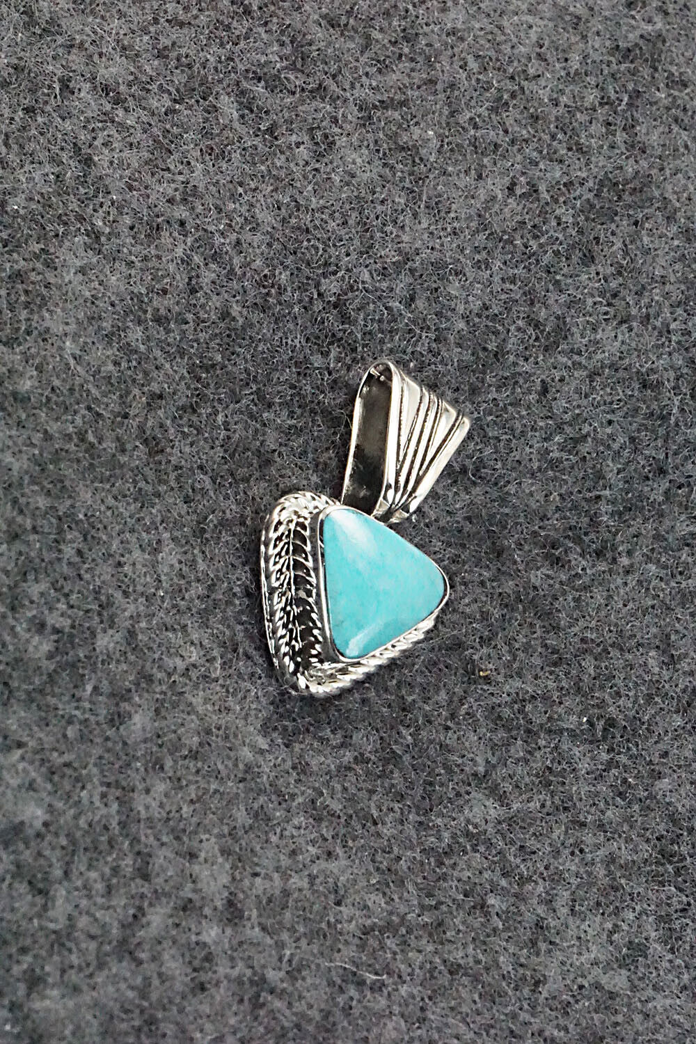 Turquoise and Sterling Silver Pendant - Sadie Jim