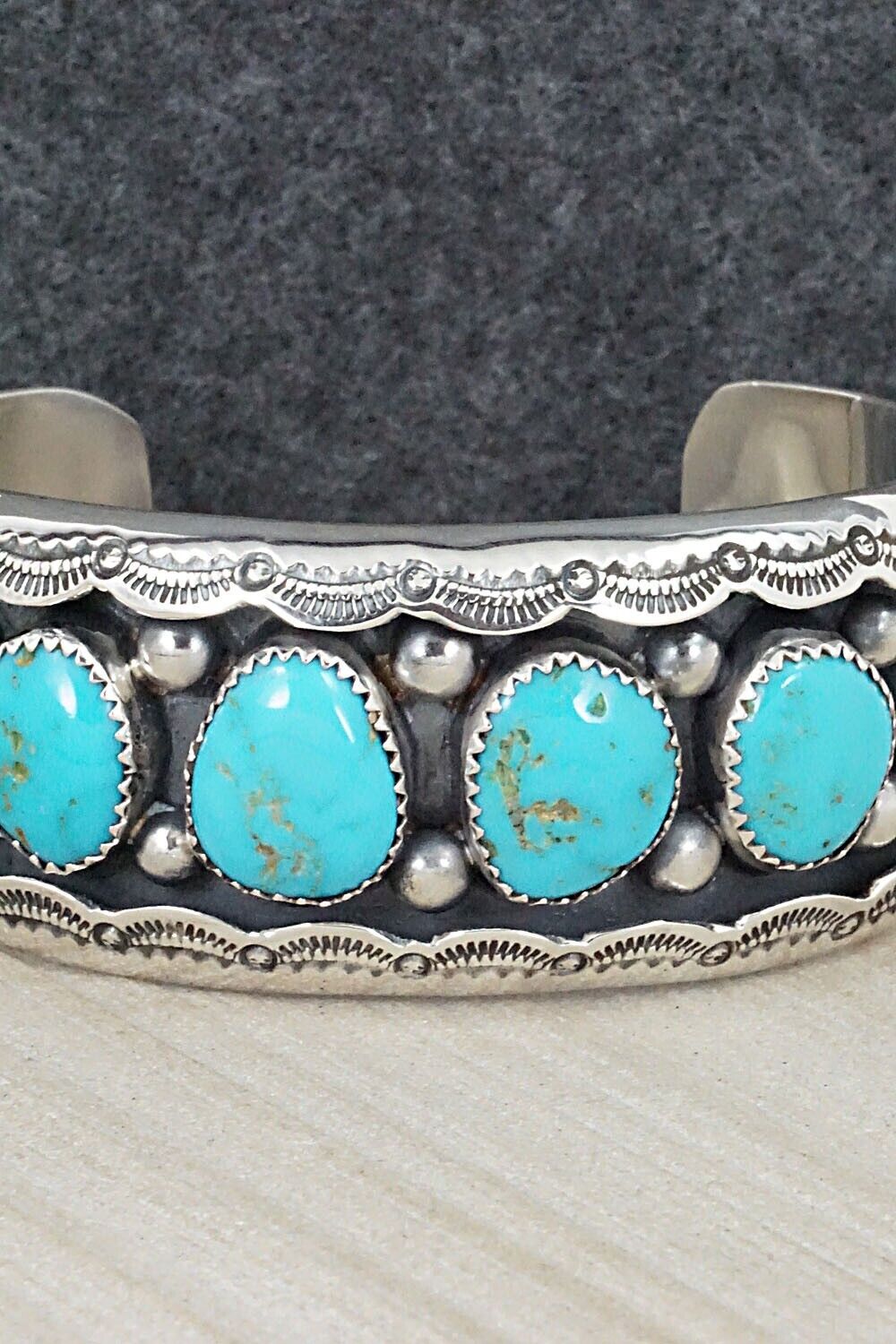 Turquoise & Sterling Silver Bracelet - Wilbert Muskett Sr.
