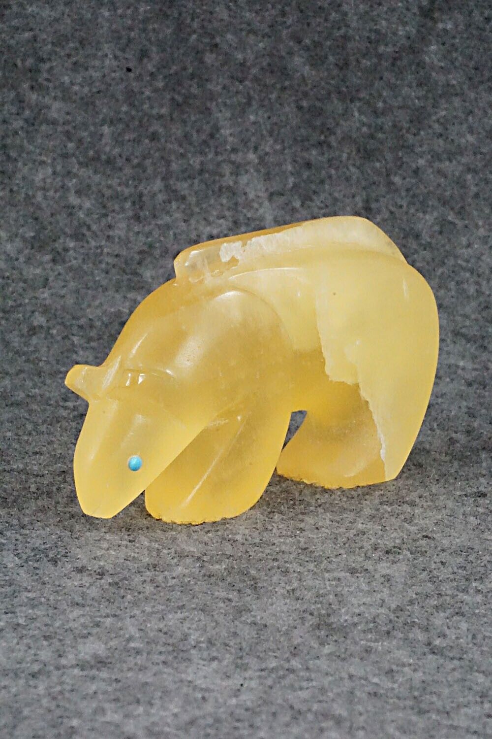 Mountain Lion Zuni Fetish Carving - Ronnie Lunasee