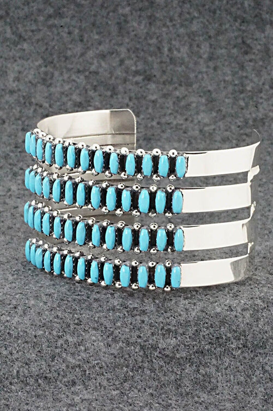 Turquoise & Sterling Silver Bracelet - Veronica Martza