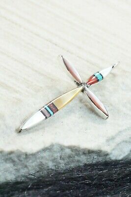 Multi Stone & Sterling Silver Pendant - Lynette Bowannie