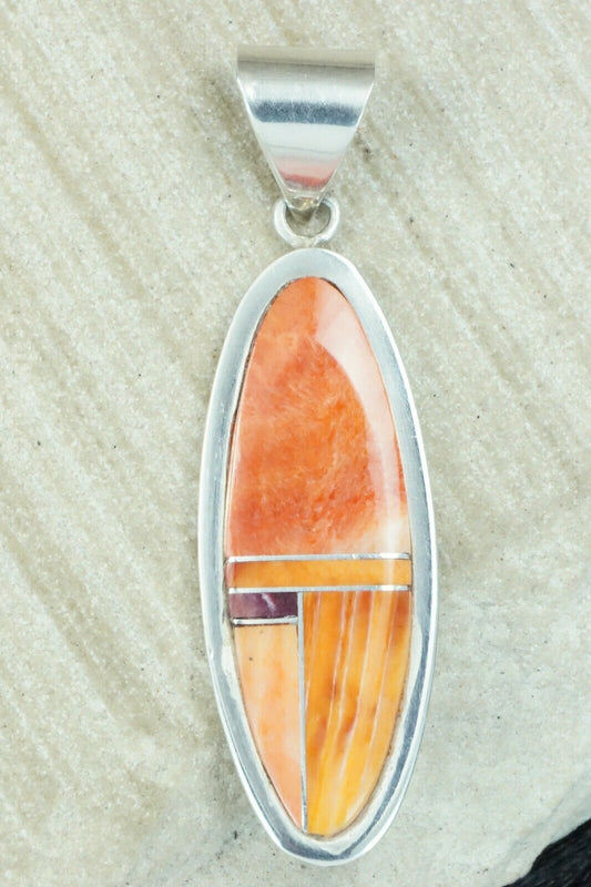 Spiny Oyster & Sterling Silver Pendant - Harold Smith
