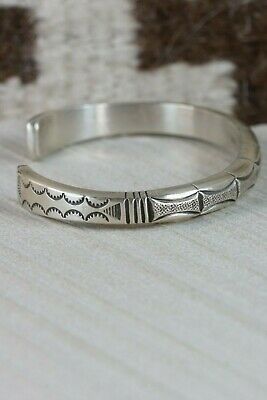 Navajo Sterling Silver Bracelet - Calvin Martinez - High Lonesome Trading