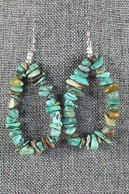 Navajo Turquoise and Sterling Silver Earrings - Native American