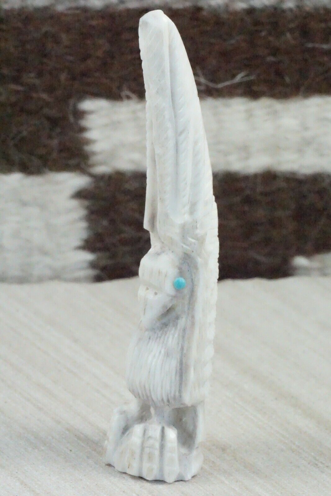 Eagle Zuni Fetish Carving - Garrick Weeka