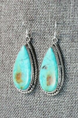 Navajo Turquoise & Sterling Silver Earrings - Sharon McCarthy