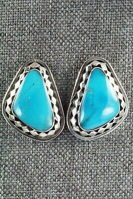 Turquoise and Sterling Silver Earrings - Sharon McCarthy