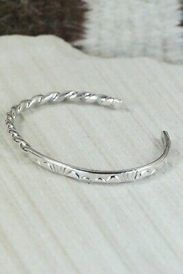 Navajo Sterling Silver Bracelet - Elaine Tahe