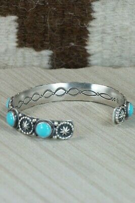 Turquoise & Sterling Silver Bracelet - Bobby Platero