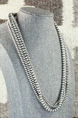 Sterling Silver Navajo Pearl Necklace - Jan Mariano