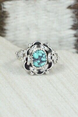 Turquoise & Sterling Silver Ring - Maritta Martinez - Size 6