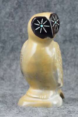 Owl Zuni Fetish Carving - Enrike Leekya