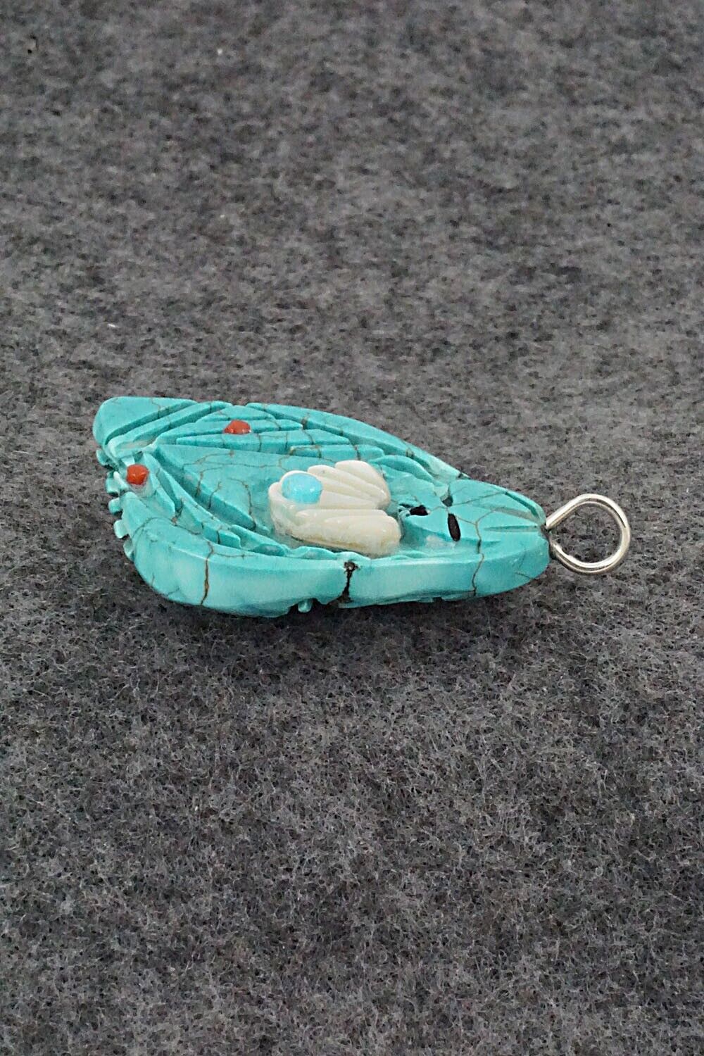 Turquoise Corn Maiden Pendant - Vickie Quandelacy