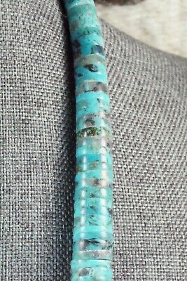 Turquoise & Sterling Silver Necklace - Lupe Lovato
