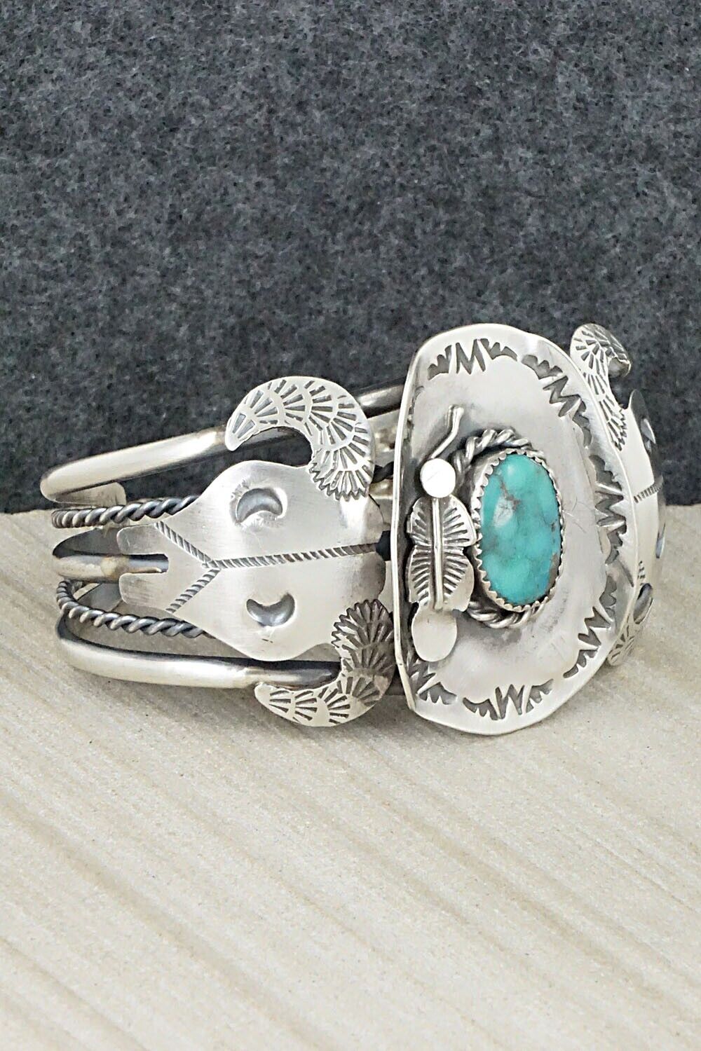 Turquoise & Sterling Silver Bracelet - Tim Yazzie