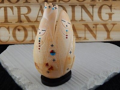 Corn Maiden Zuni Fetish Carving - Stuart Quandelacy - High Lonesome Trading