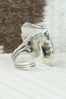 Turquoise & Sterling Silver Ring - Priscilla Reeder - Size 7