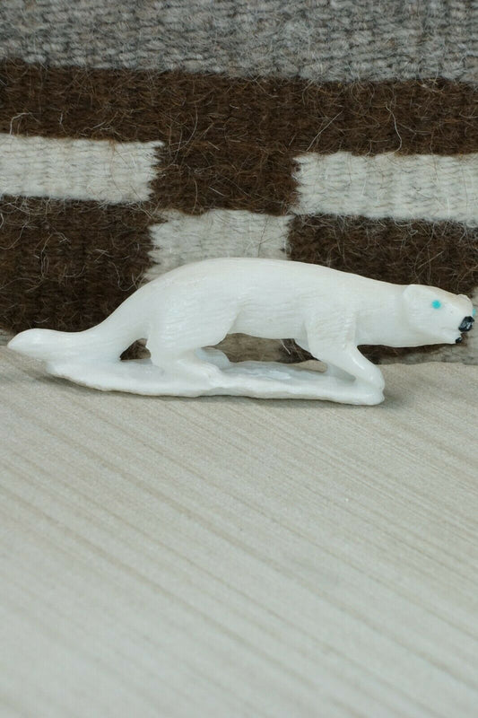 Mink Zuni Fetish Carving - Derrick Kaamasee