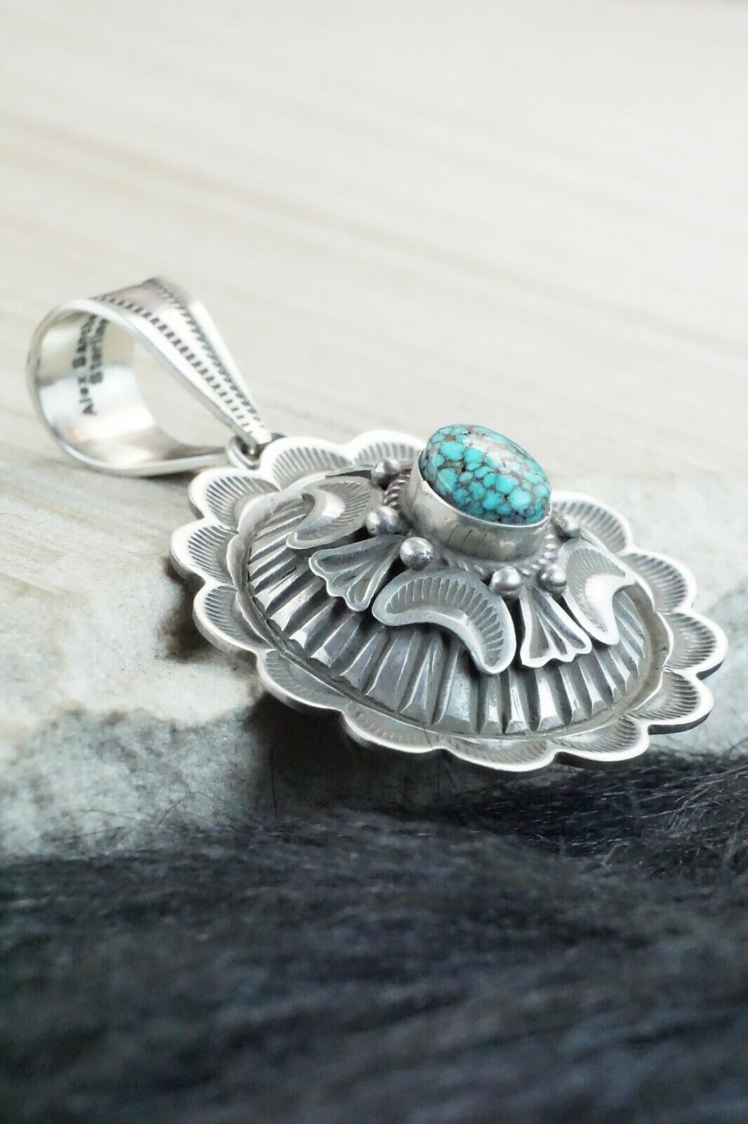 Turquoise & Sterling Silver Pendant - Alex Sanchez