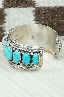 Turquoise and Sterling Silver Watch Bracelet - Robert Leekya