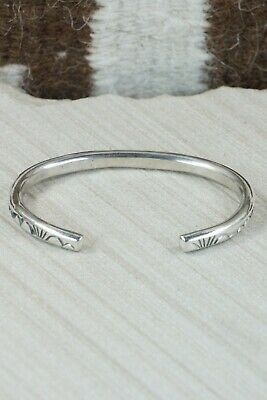 Navajo Sterling Silver Bracelet - Elaine Tahe