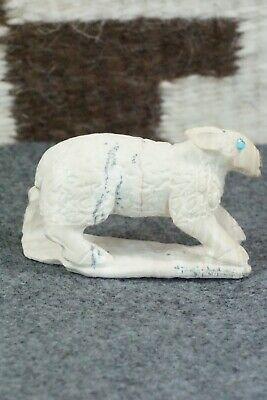 Lamb Zuni Fetish Carving - Derrick Kaamasee - High Lonesome Trading