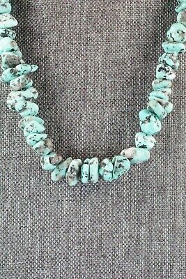 Turquoise & Sterling Silver Necklace - Louise Joe