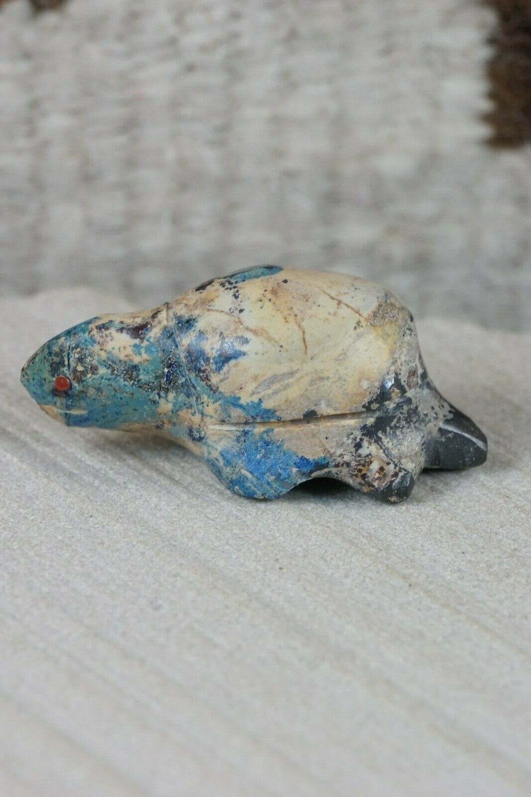 Turtle Zuni Fetish Carving - Leland Boone - High Lonesome Trading