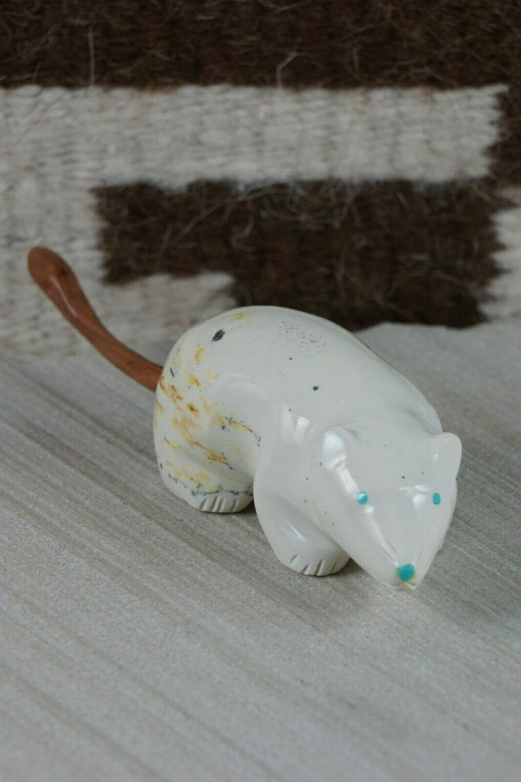 Mouse Zuni Fetish Carving - Enrike Leekya - High Lonesome Trading