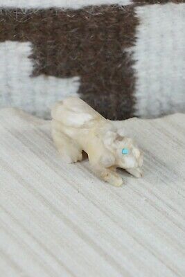 Mountain Lion Zuni Fetish Carving - Wilfred Cheama