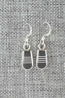 Onyx & Sterling Silver Earrings - Valentino Laate