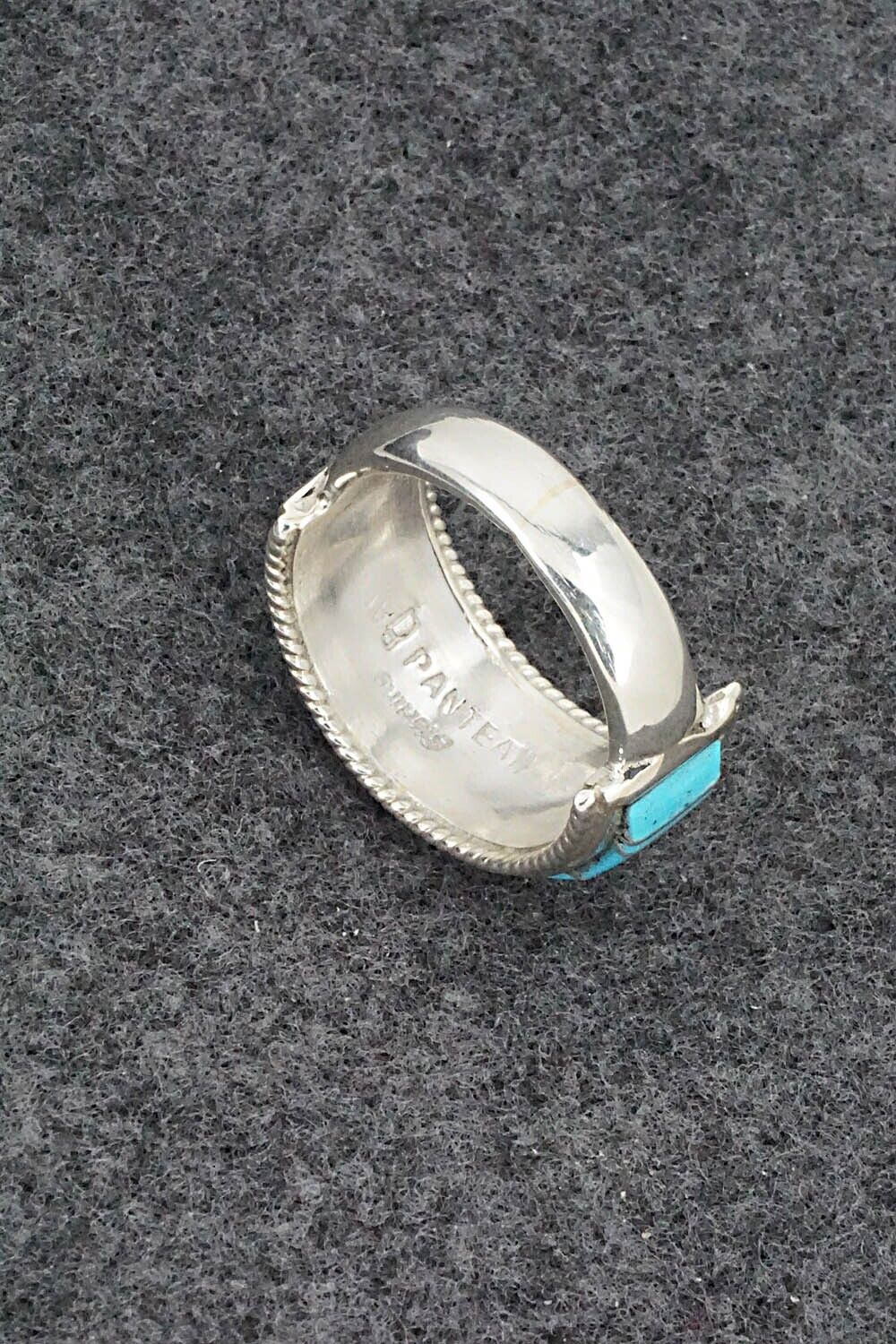 Turquoise & Sterling Silver Ring - Deirdre Luna Panteah - Size 10.5