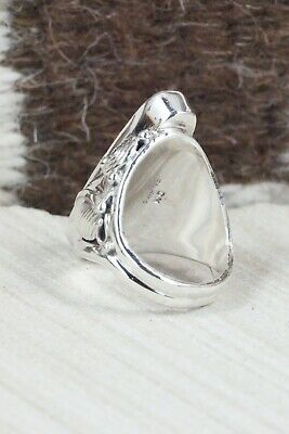 Turquoise & Sterling Silver Ring - Darrell Morgan - Size 7.5