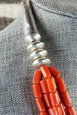 Coral & Sterling Silver Necklace - Isabelle John