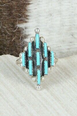 Turquoise & Sterling Silver Ring - Pete Shorty - Size 7.75