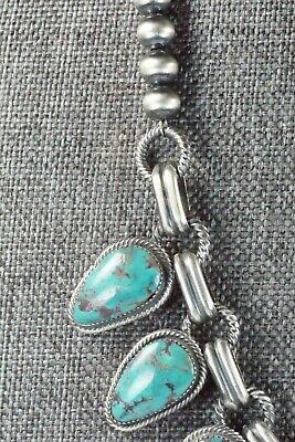 Turquoise & Sterling Silver Necklace and Earrings - Bobby Platero