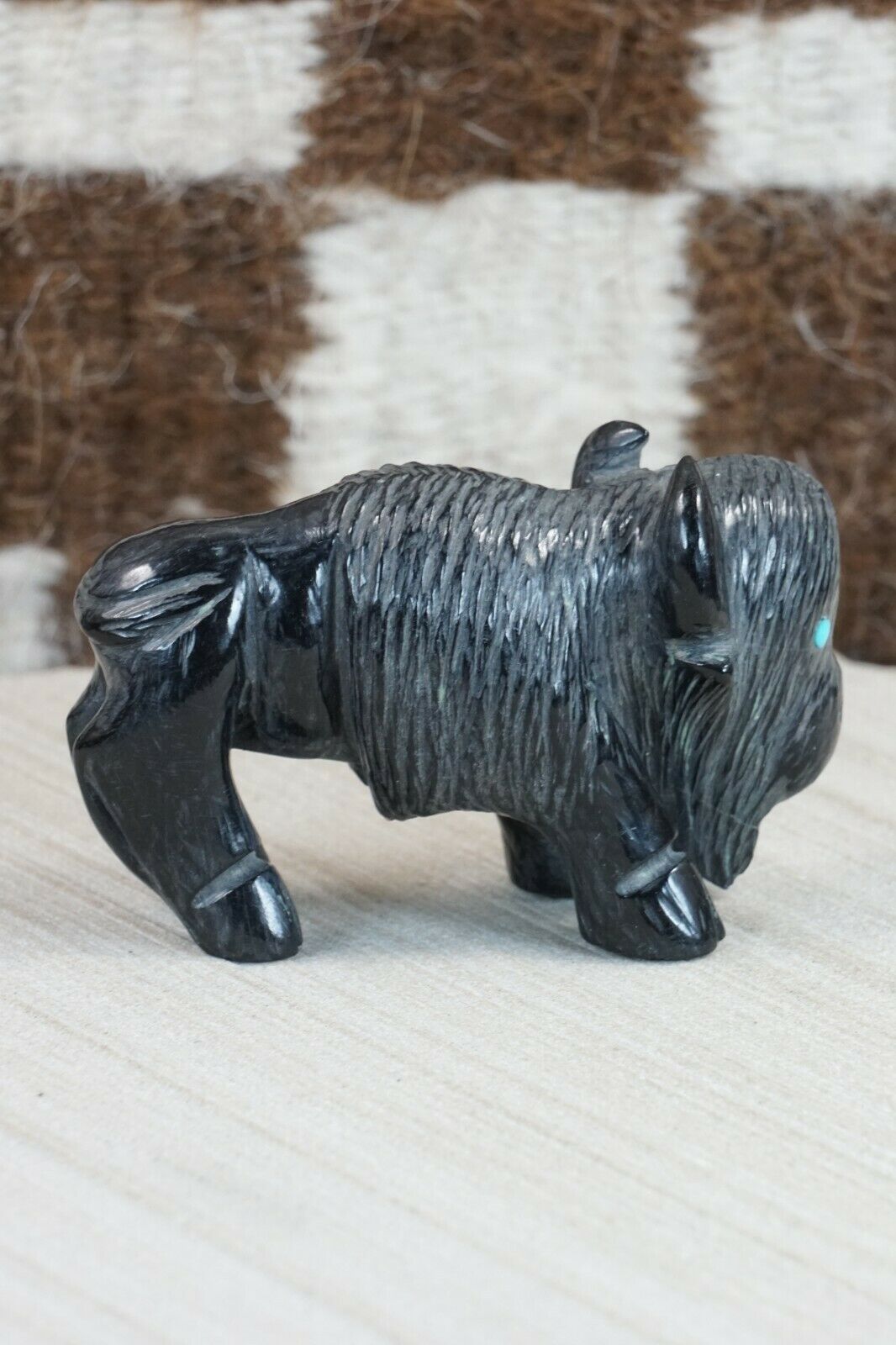 Buffalo Zuni Fetish Carving - Jonas Hastito