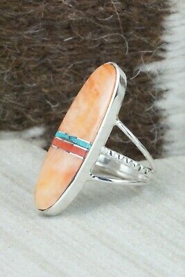 Spiny Oyster & Sterling Silver Ring - Harold Smith - Size 7.5