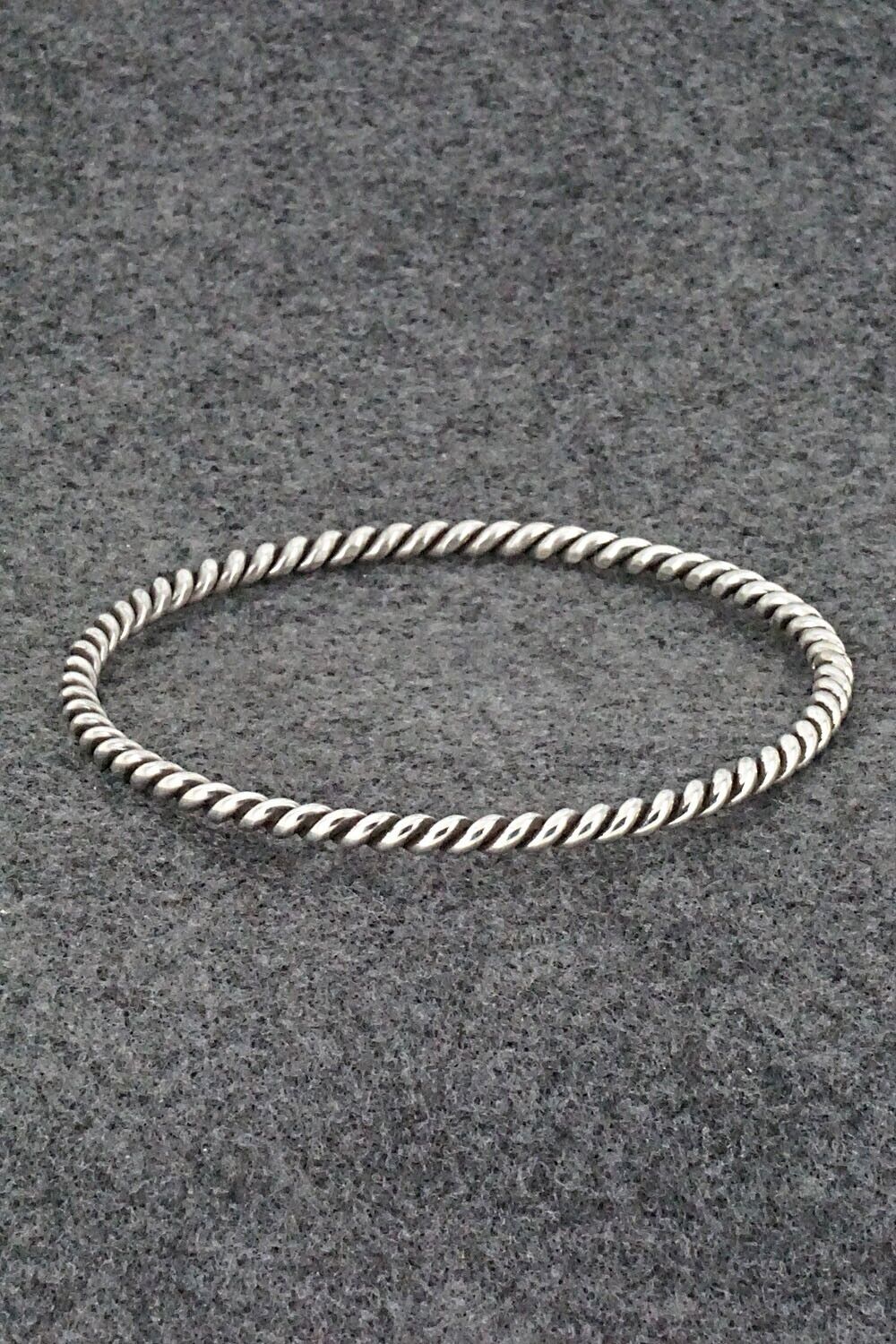 Sterling Silver Bangle Bracelet - Elaine Tahe