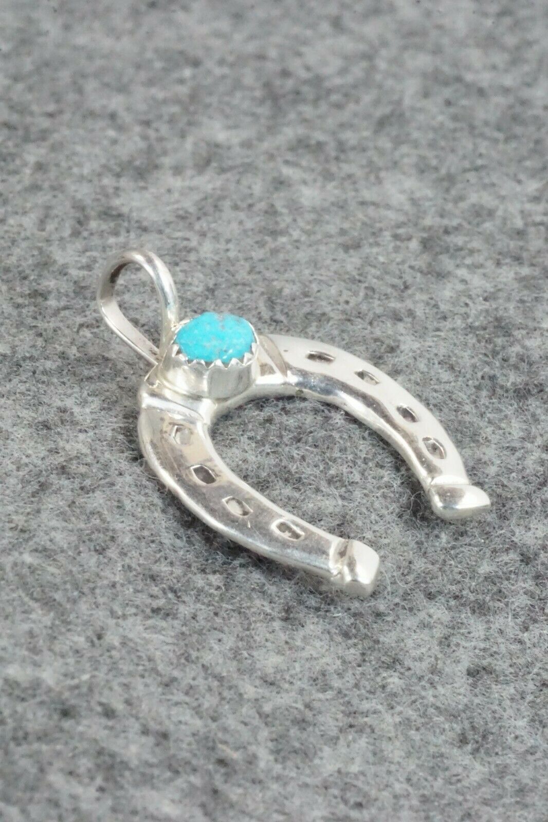 Turquoise & Sterling Silver Pendant - Pauline Nelson