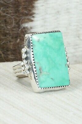 Turquoise & Sterling Silver Ring - Priscilla Reeder - Size 7