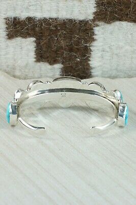 Navajo Turquoise & Sterling Silver Bracelet - Thomas Yazzie