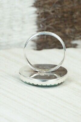 Turquoise & Sterling Silver Ring - Lyle Piaso - Size 10