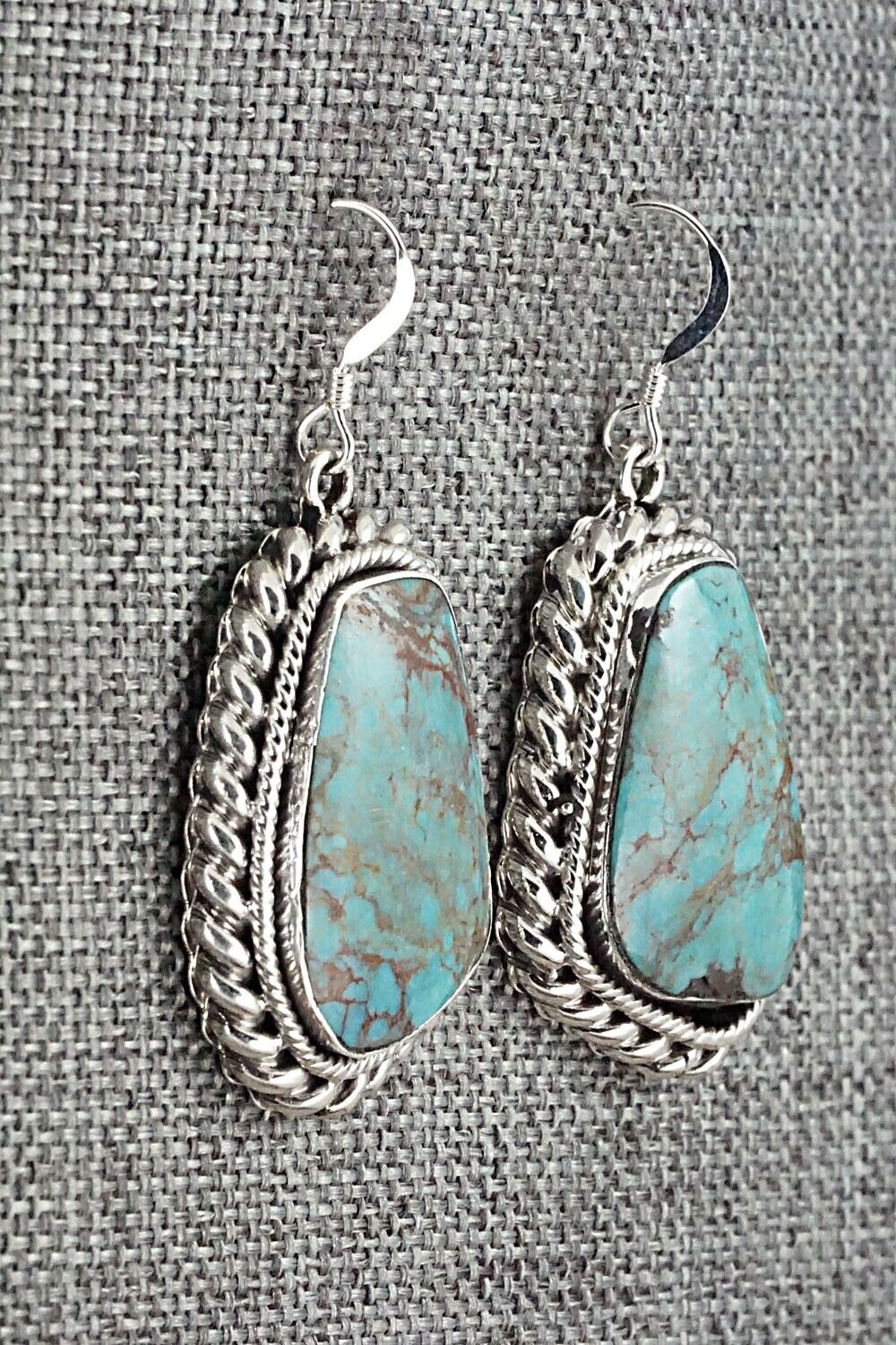 Turquoise and Sterling Silver Earrings - Sharon McCarthy