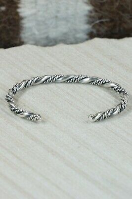 Navajo Sterling Silver Bracelet - Elaine Tahe